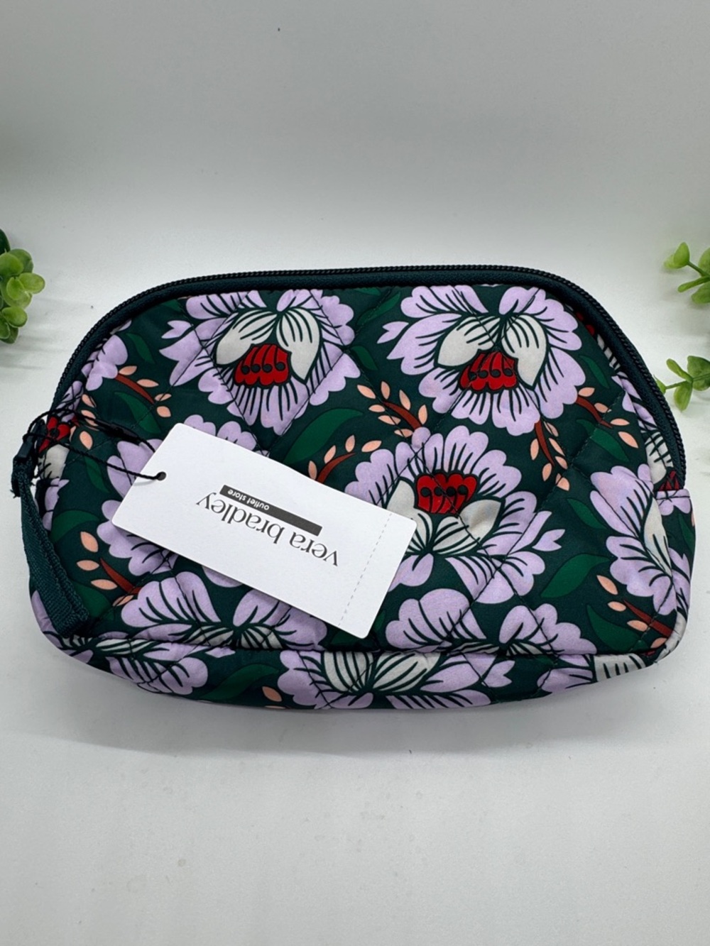 Vera Bradley Lotus Sea Moss Print Mini Belt Bag-New With Tag